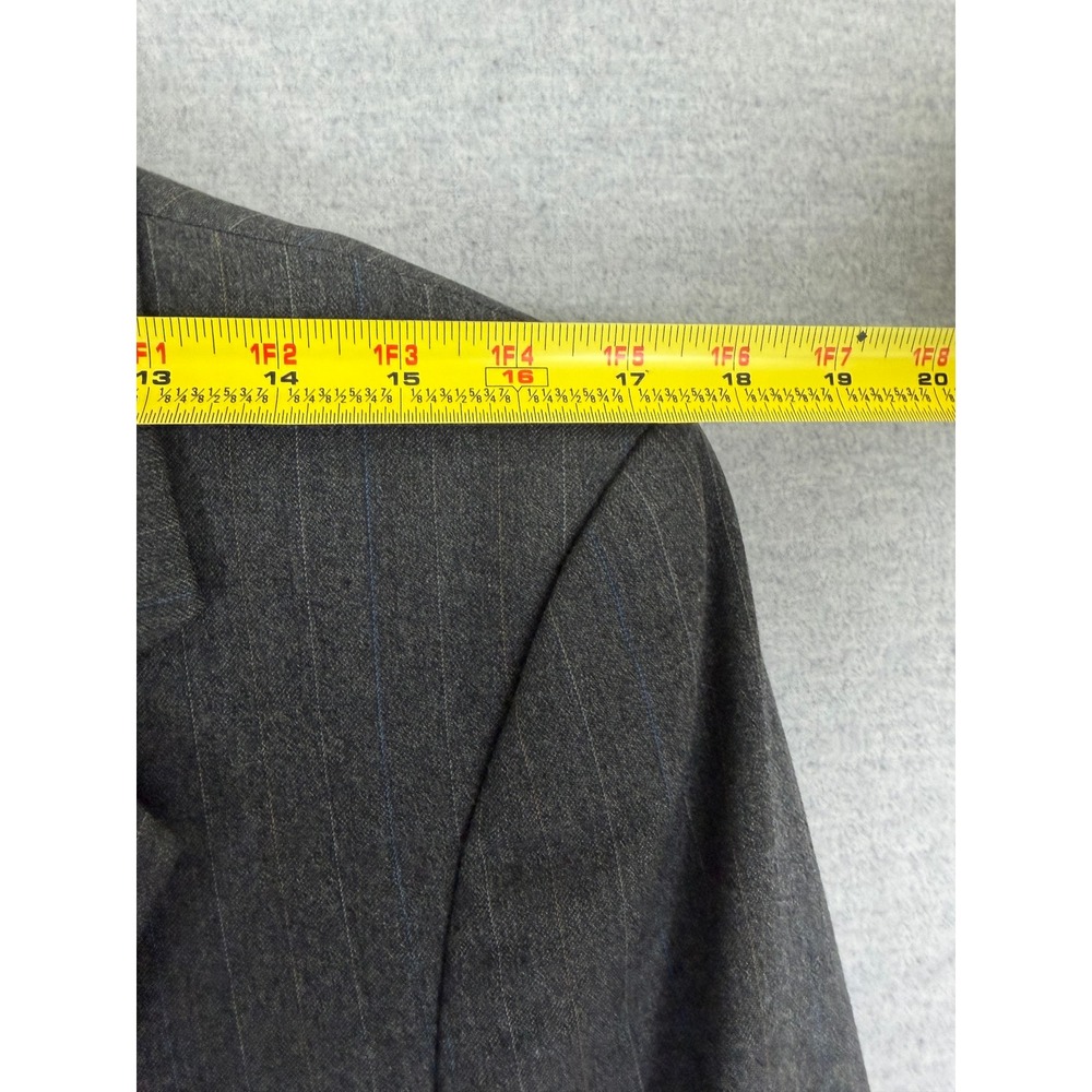 Christian Dior Monsieur Vintage 2pc Suit 40R 31x30 Gray Pinstripe Wool USA Made - Picture 9 of 15